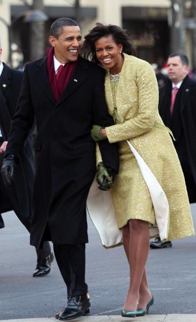 Look at those amazing gams! And by the way, is that Andy Bernard's slightly chubby cousin trailing the first couple?